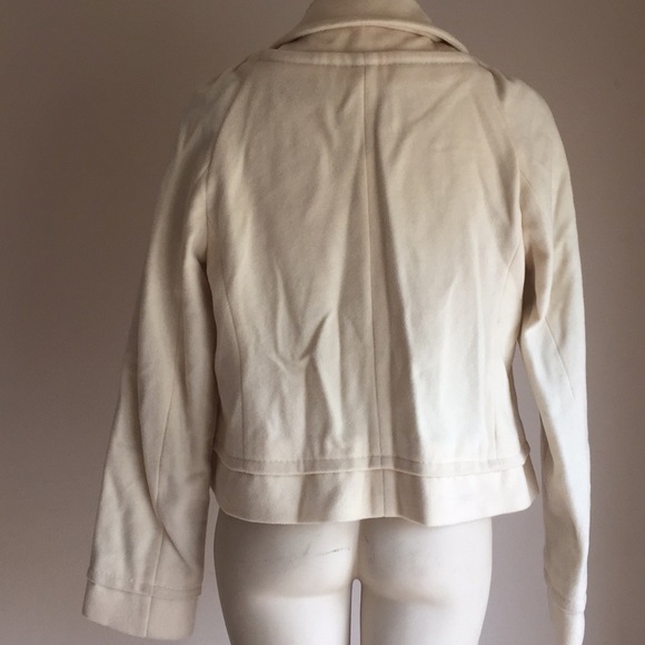 Bcbgmaxaxria Wool Jacket Ivory $358 - Picture 4 of 6